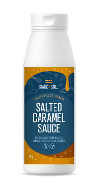 Stack and Still Salted Caramel Sauce 1KG Bottle