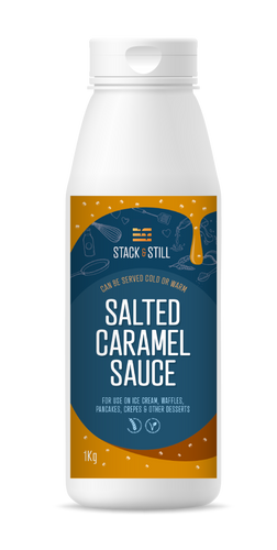 Stack and Still Salted Caramel Sauce 1KG Bottle