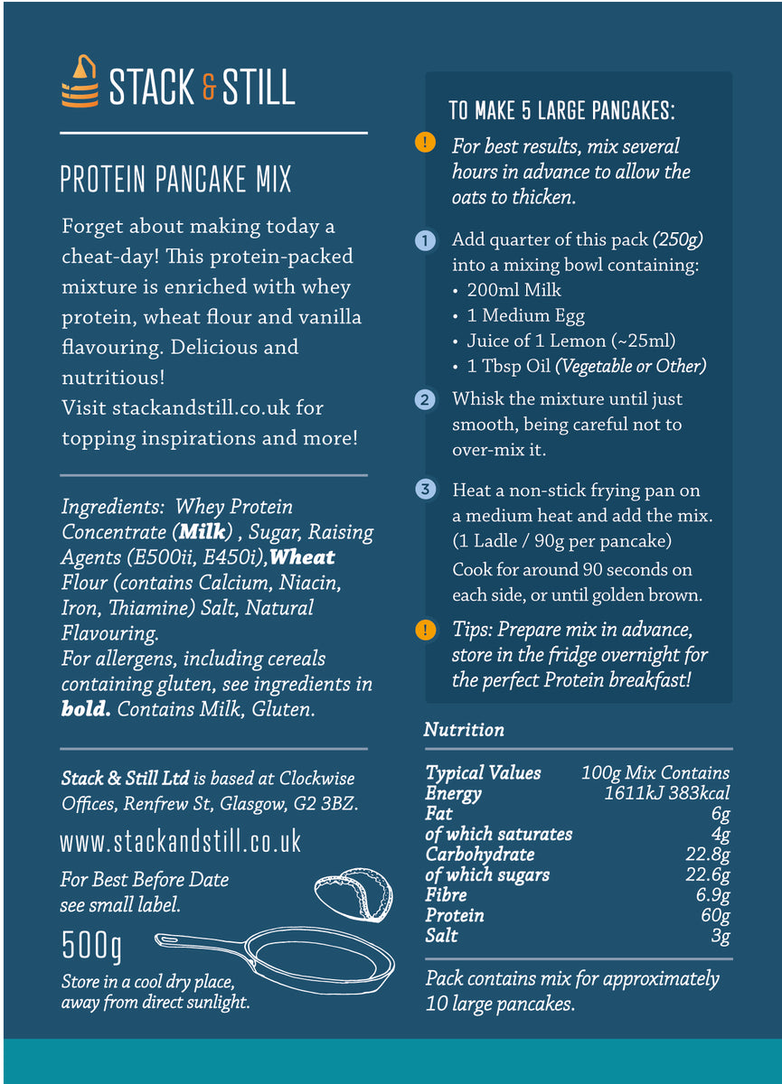 Protein Pancake Mix 1kg Stack Still Protein pancake mix 1kg stack still